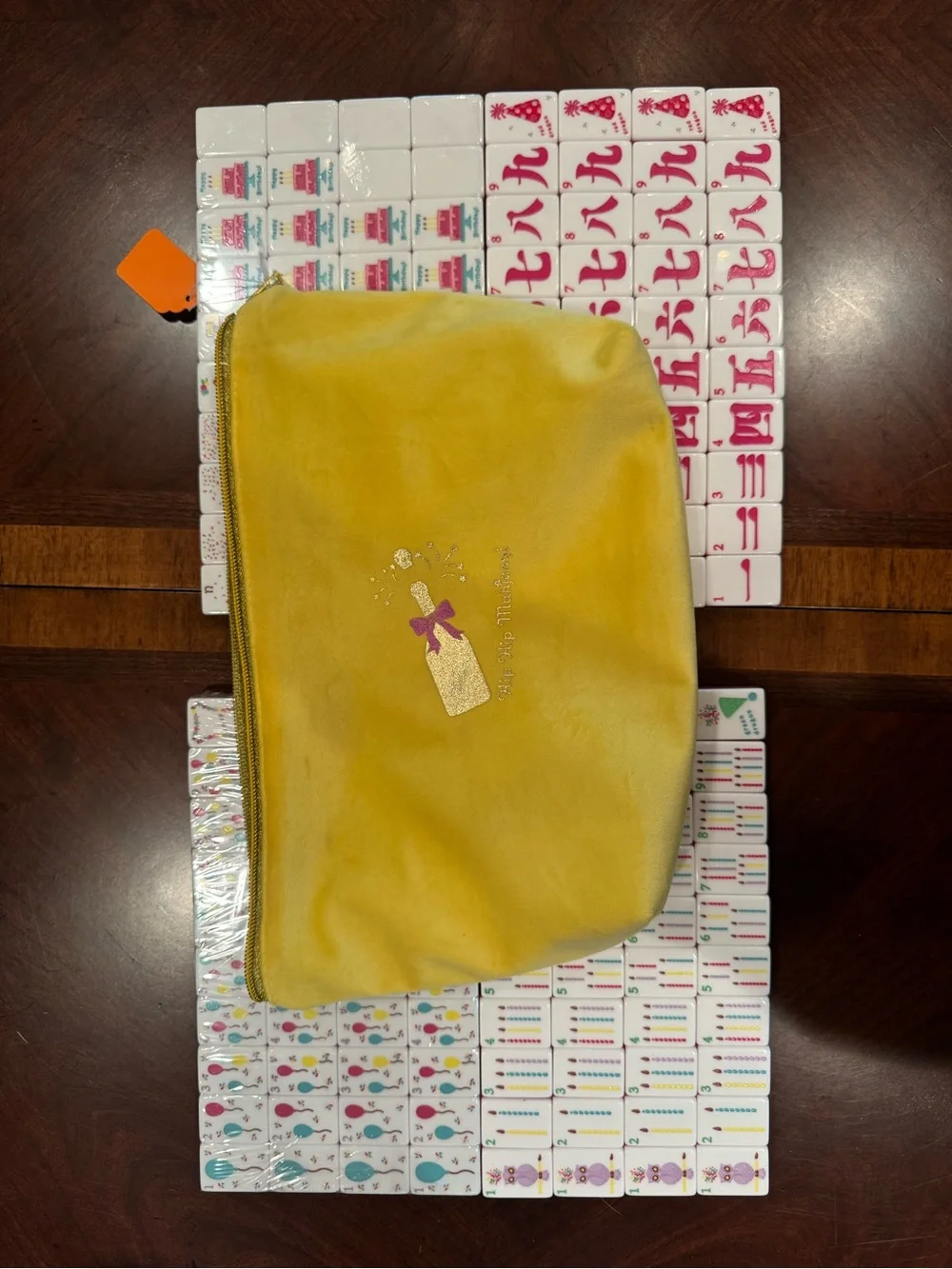 American Mahjong Tiles with Yellow Zipper Pouch - Picture 5 of 14